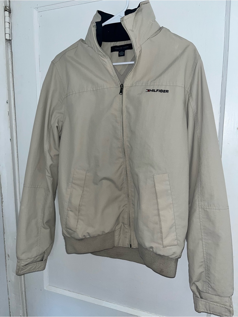 Tommy Hilfiger Men’s Light Beige Bomber Jacket